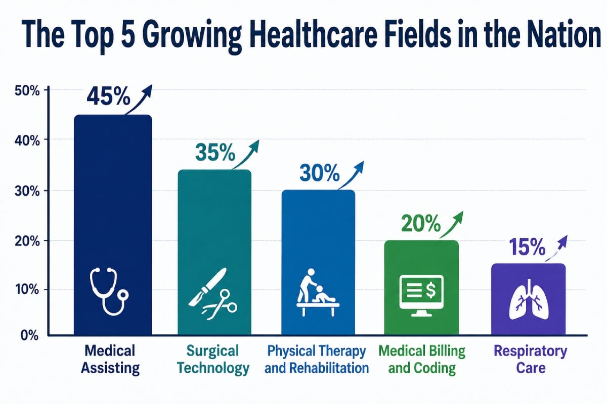 Growing Health Risk Top 5 Growing Healthcare Fields in America for 2026