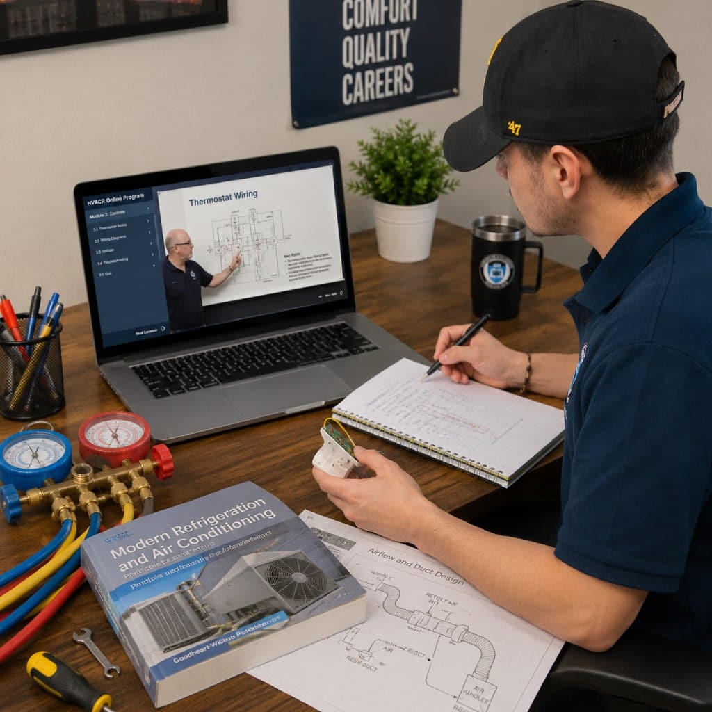 HVAC Technician student training