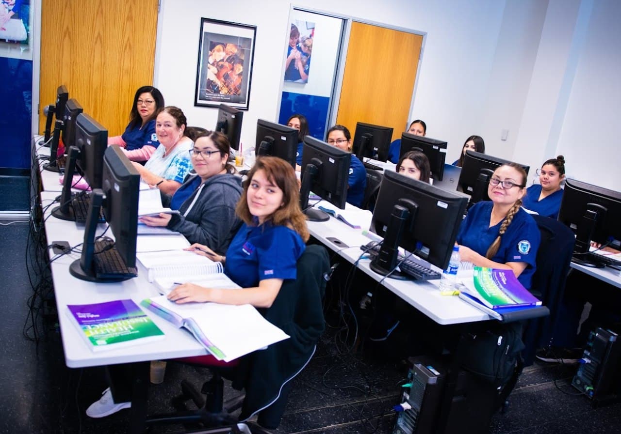 ACHT Santa Ana healthcare students training on campus